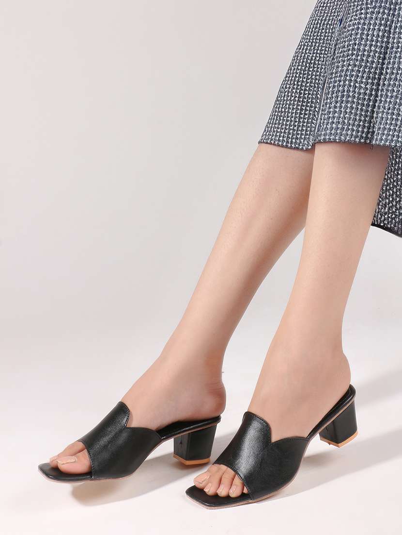 women slip on block heel sandal - 22142051 -  Standard Image - 1