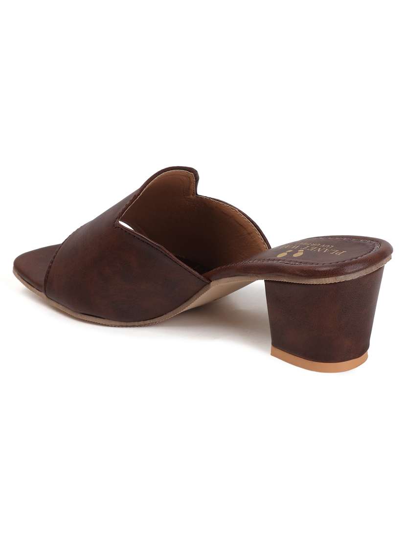 women slip on block heel sandal - 22142052 - Standard Image - 4