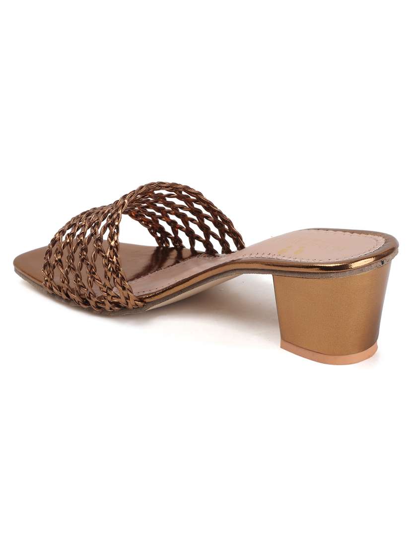 women slip on block heel sandal - 22142054 - Standard Image - 4