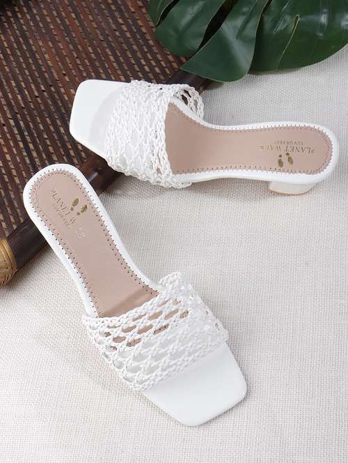women slip on block heel sandal - 22142055 - Standard Image - 0