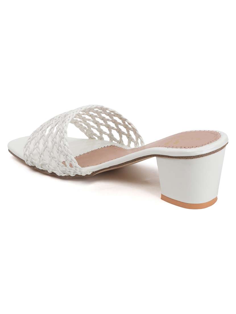 women slip on block heel sandal - 22142055 - Standard Image - 4