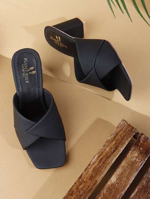 women slip on block heel sandal - 22142057 -  Standard Image - 0