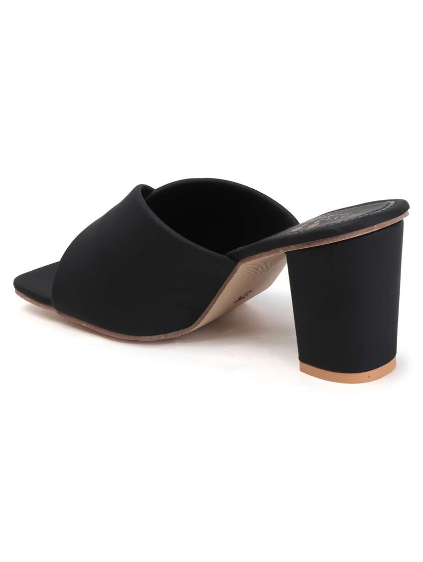 women slip on block heel sandal - 22142057 - Standard Image - 4