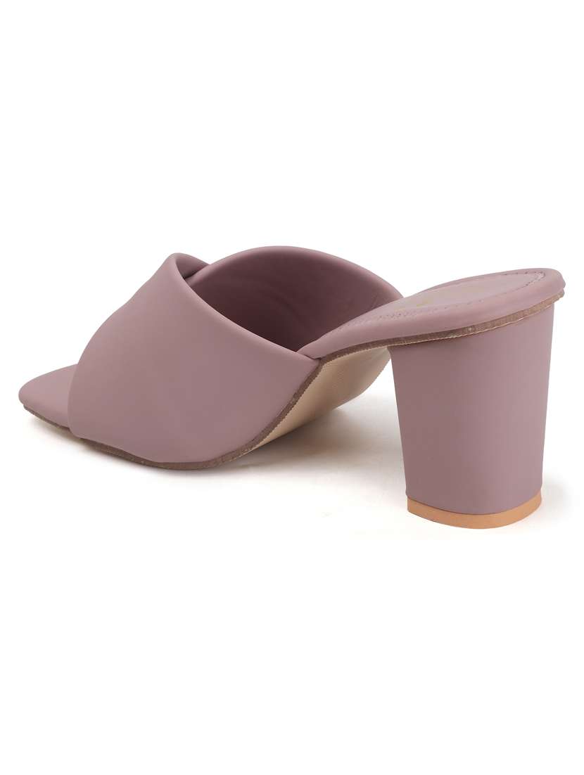 women slip on block heel sandal - 22142058 - Standard Image - 4