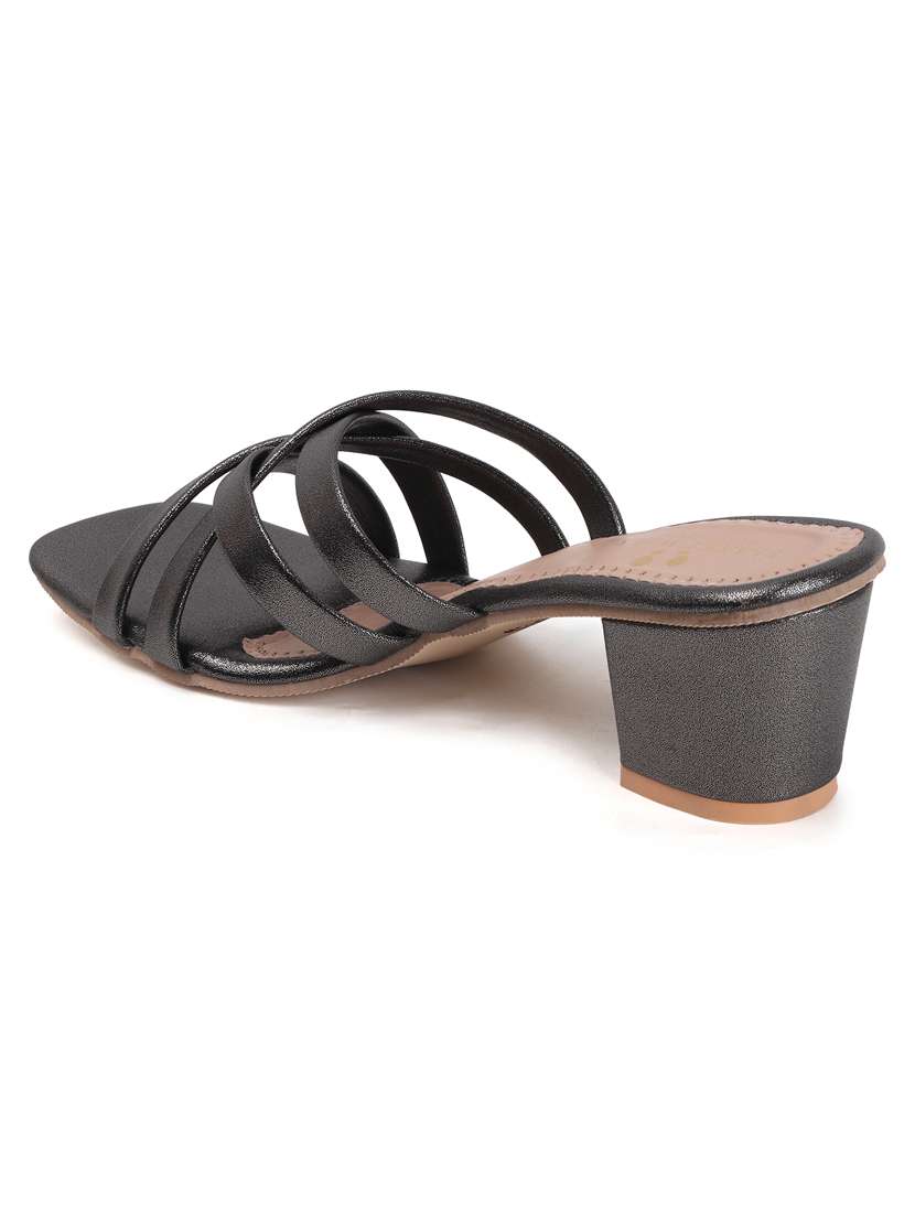 women slip on block heel sandal - 22142062 - Standard Image - 4