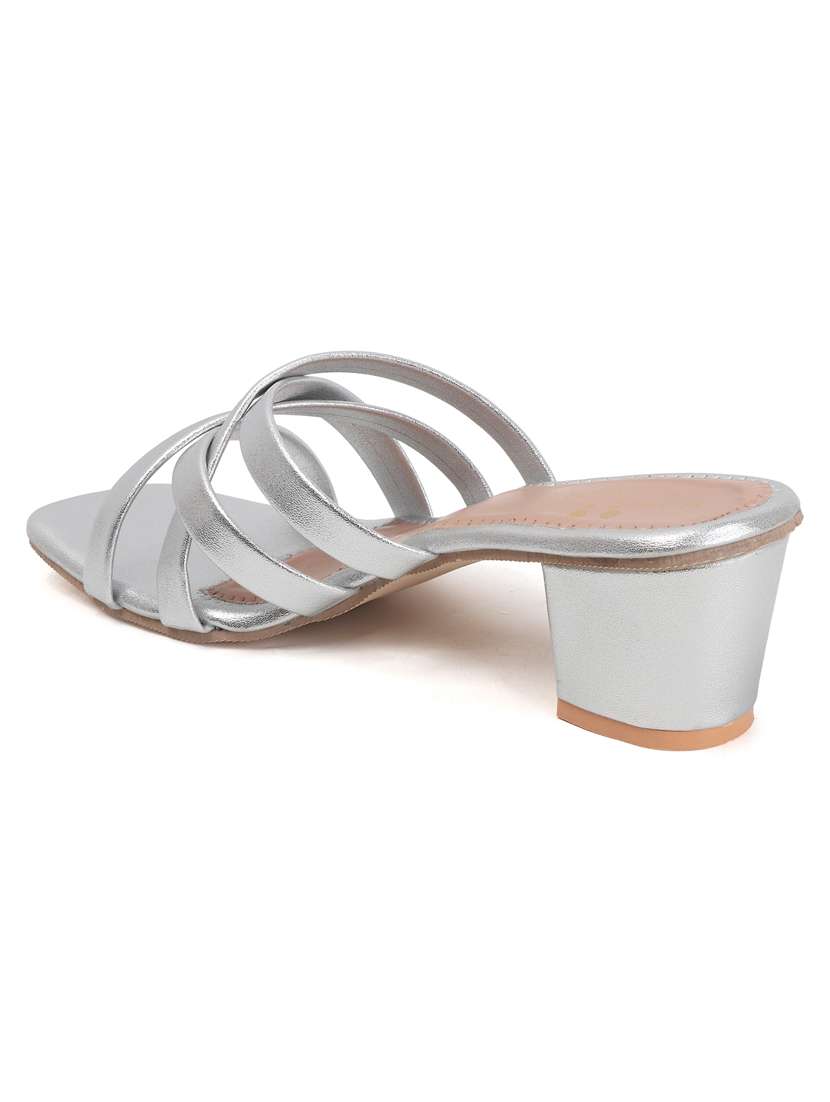 women slip on block heel sandal - 22142063 - Standard Image - 4
