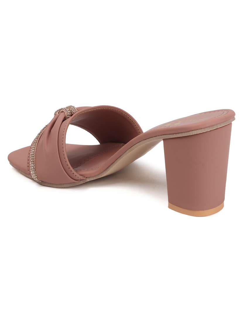 women slip on block heel sandal - 22142064 - Standard Image - 4