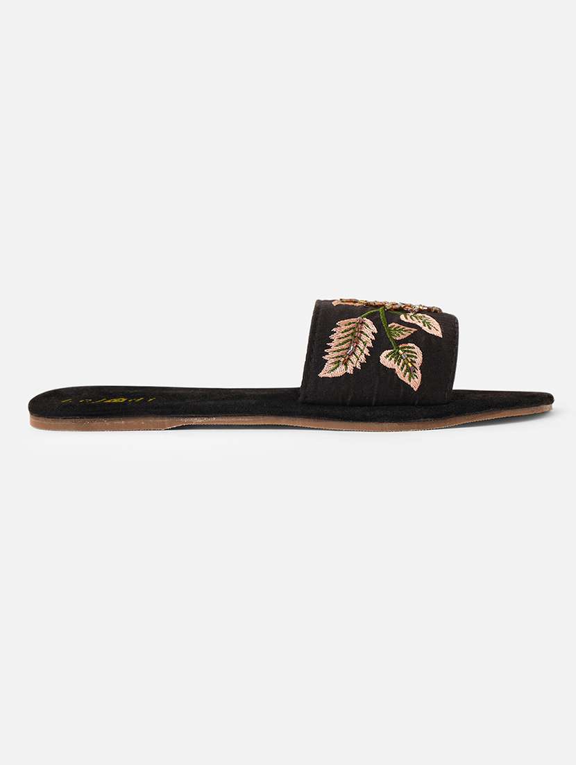 women embroidered slip on sandal - 22142188 -  Standard Image - 1