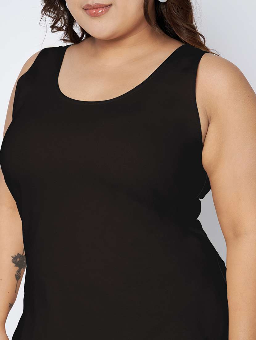 women plus size solid sleeveless camisole - 22142339 - Standard Image - 6