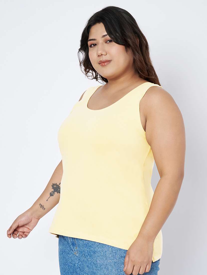 women plus size solid sleeveless camisole - 22142340 - Standard Image - 1