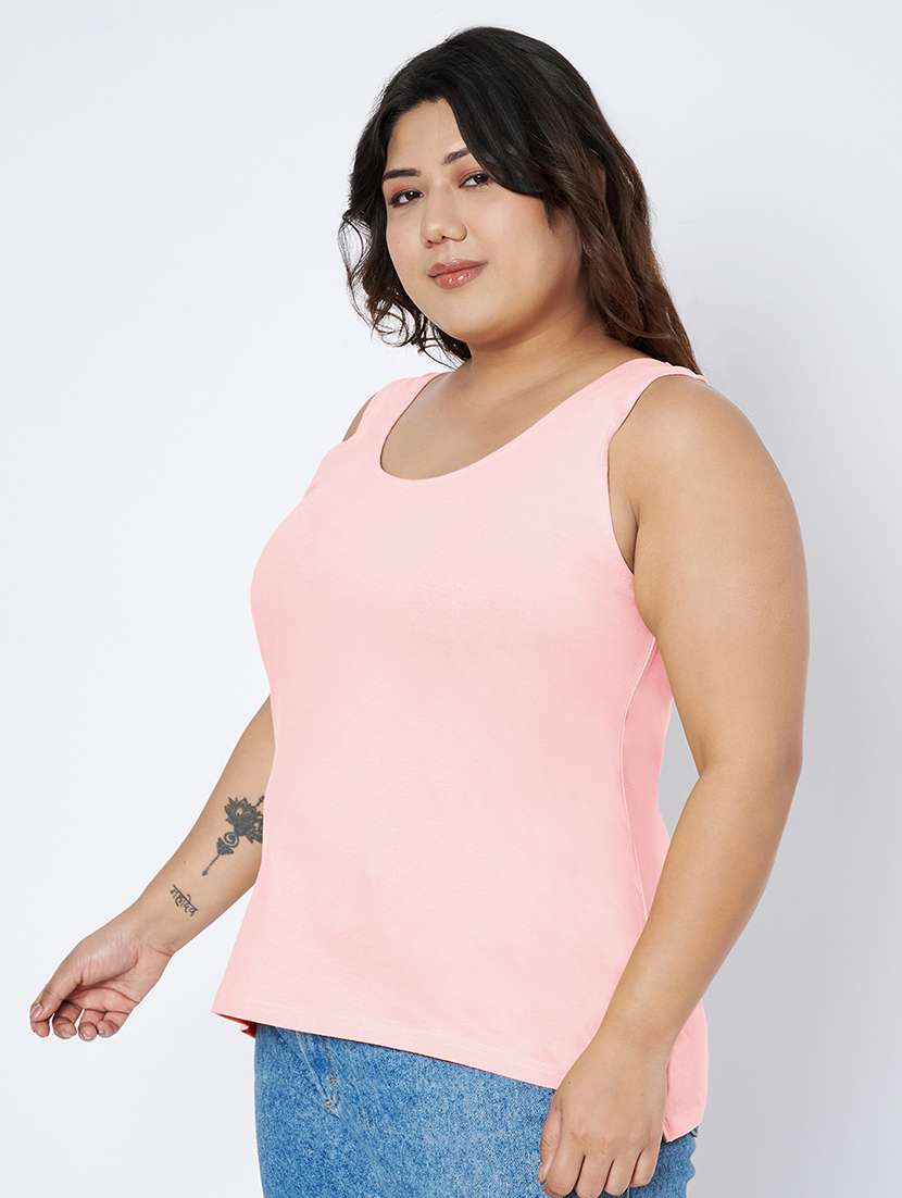 women plus size solid sleeveless camisole - 22142341 - Standard Image - 1