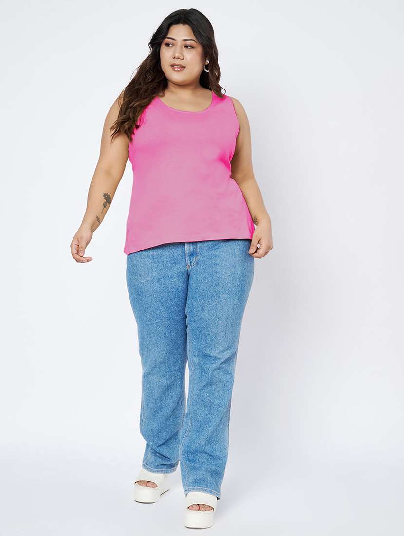 women plus size solid sleeveless camisole - 22142342 - Standard Image - 4
