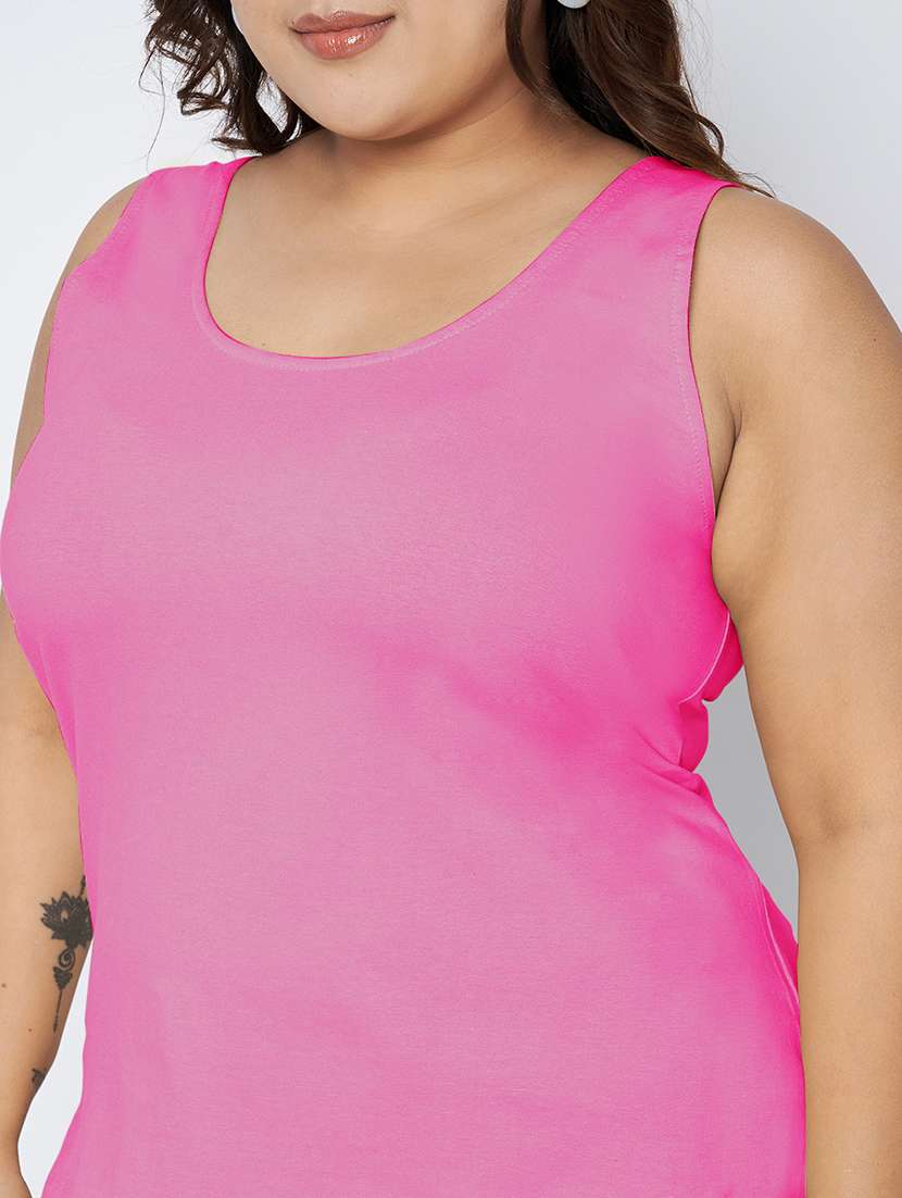women plus size solid sleeveless camisole - 22142342 - Standard Image - 6