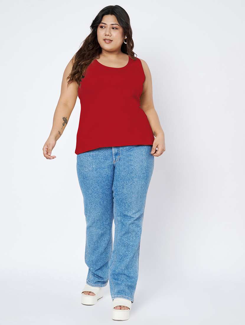 women plus size solid sleeveless camisole - 22142343 - Standard Image - 4