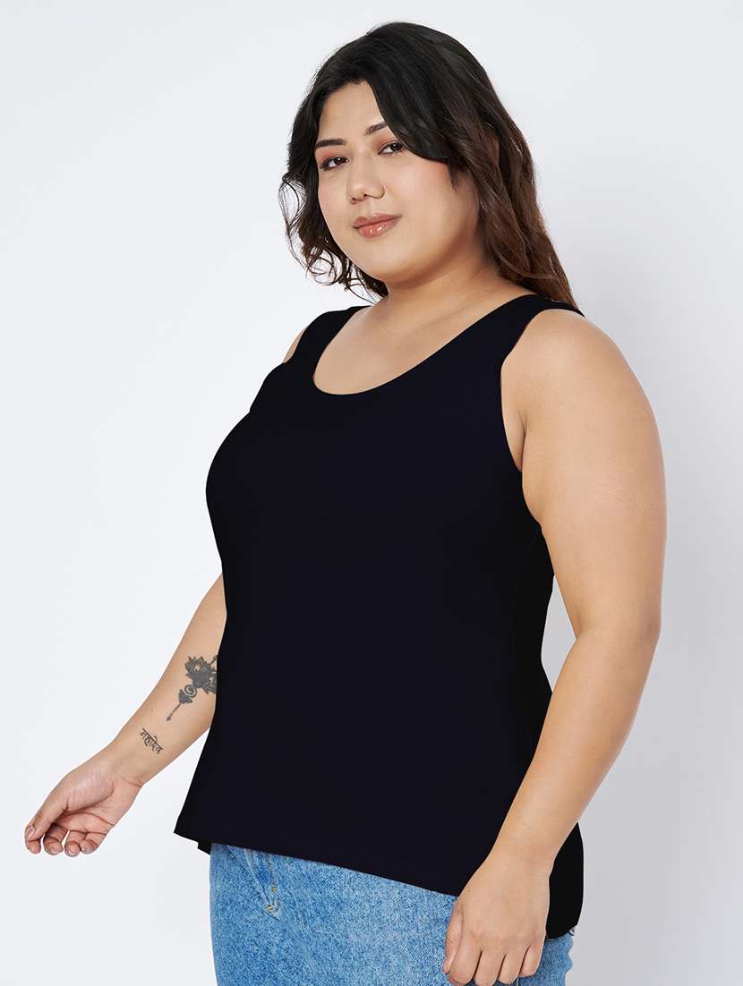women plus size solid sleeveless camisole - 22142344 -  Standard Image - 1