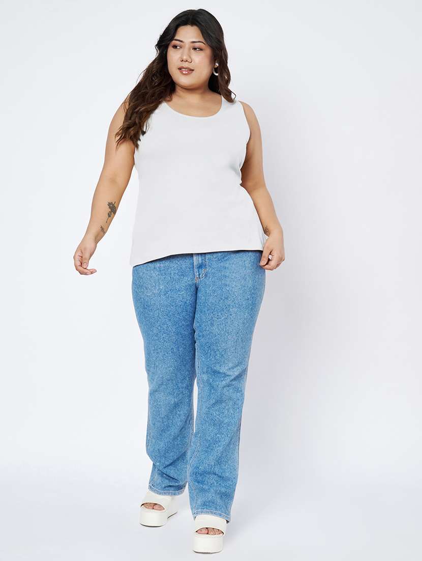women plus size solid sleeveless camisole - 22142346 - Standard Image - 4