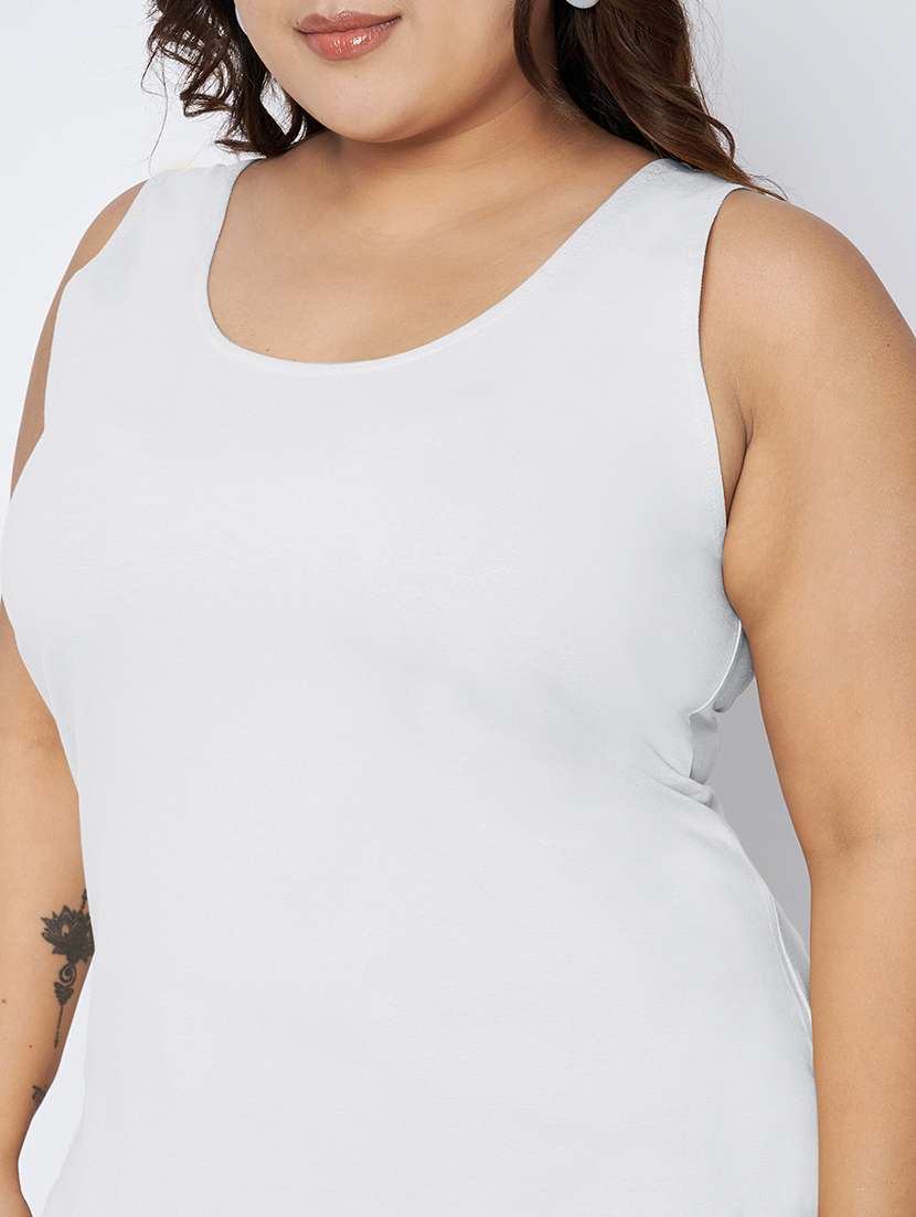 women plus size solid sleeveless camisole - 22142346 - Standard Image - 6