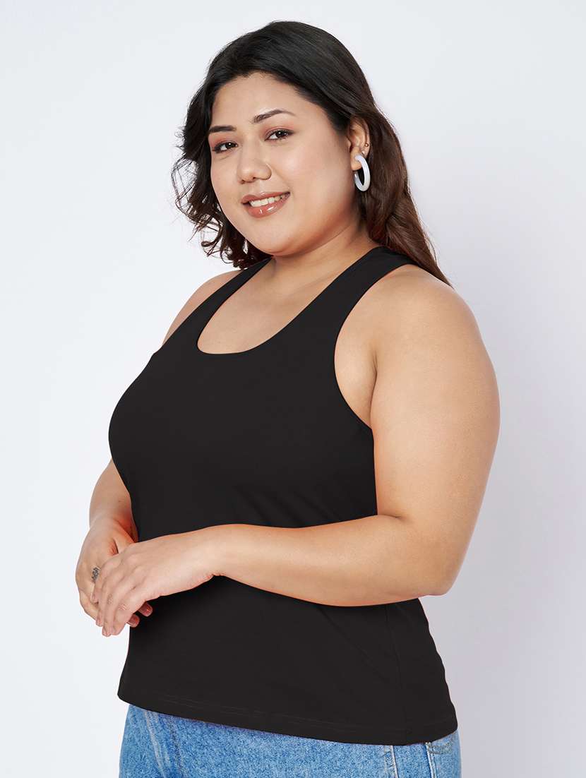 women plus size solid sleeveless camisole - 22142348 - Standard Image - 1