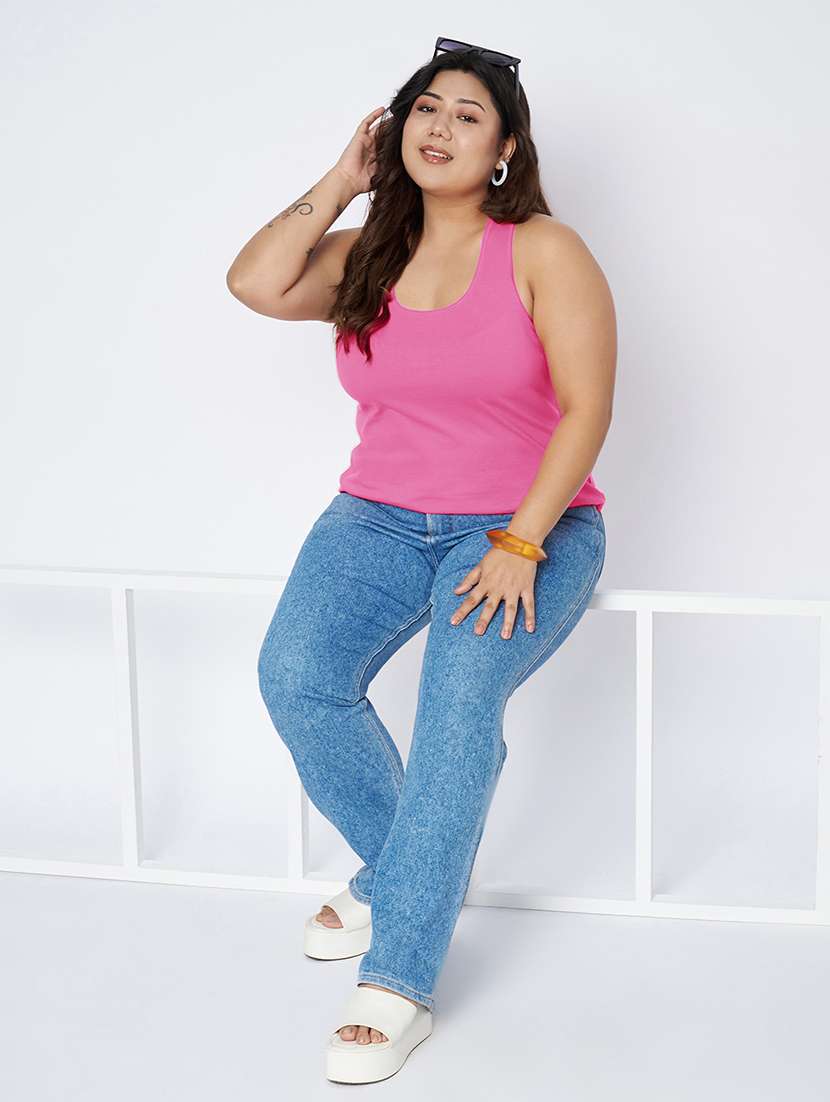 women plus size solid sleeveless camisole - 22142351 - Standard Image - 4