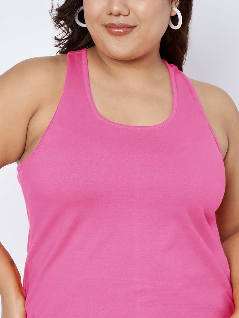 women plus size solid sleeveless camisole - 22142351 - Standard Image - 6