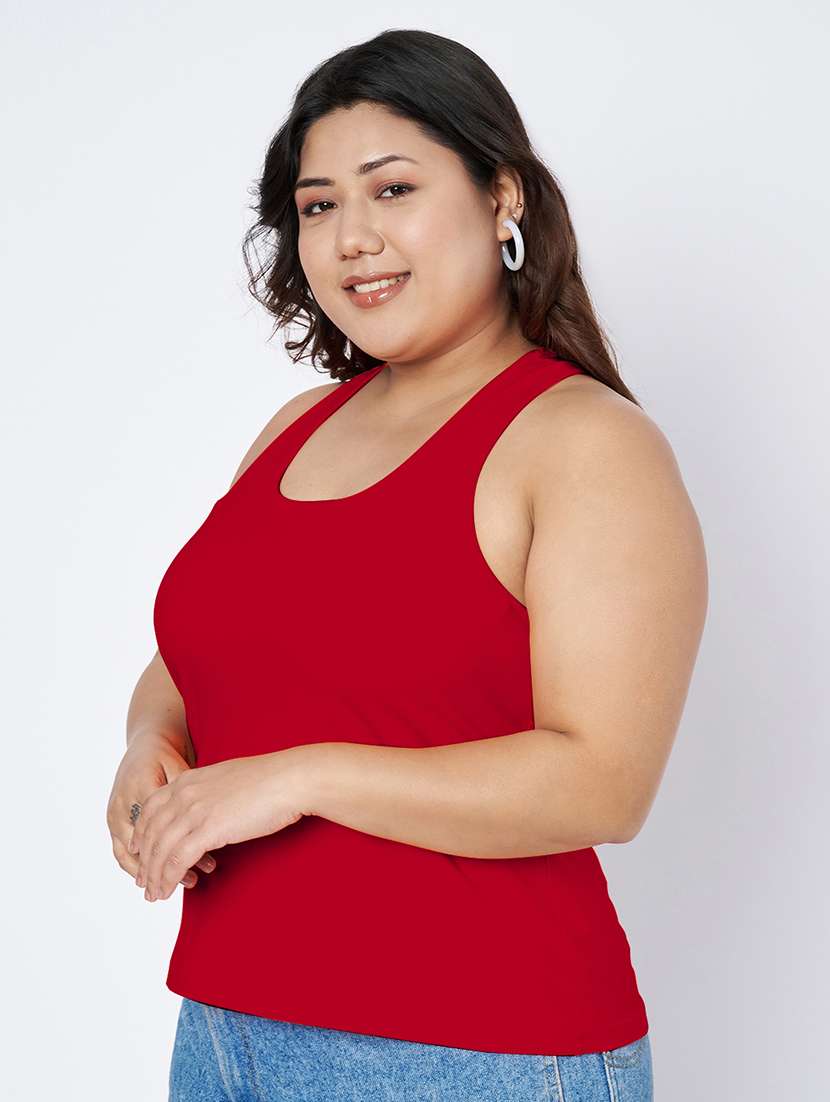 women plus size solid sleeveless camisole - 22142352 - Standard Image - 1