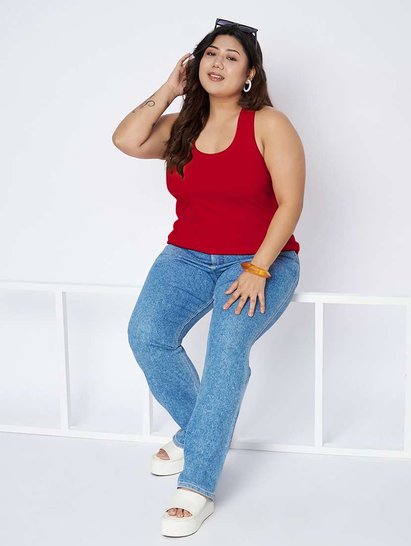 women plus size solid sleeveless camisole - 22142352 - Standard Image - 4