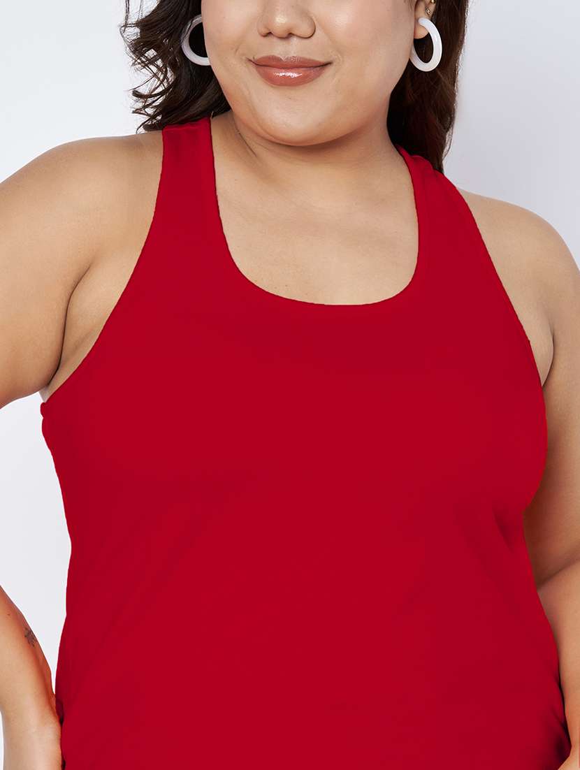 women plus size solid sleeveless camisole - 22142352 - Standard Image - 6