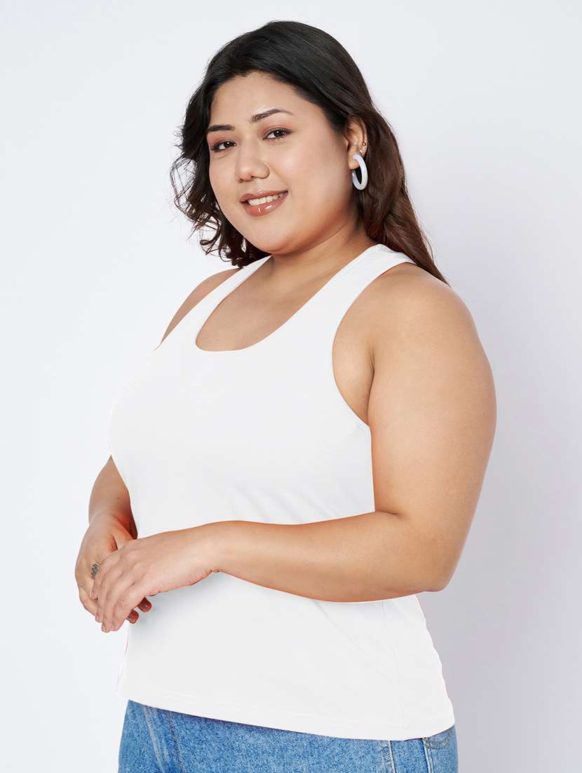 women plus size solid sleeveless camisole - 22142354 - Standard Image - 1