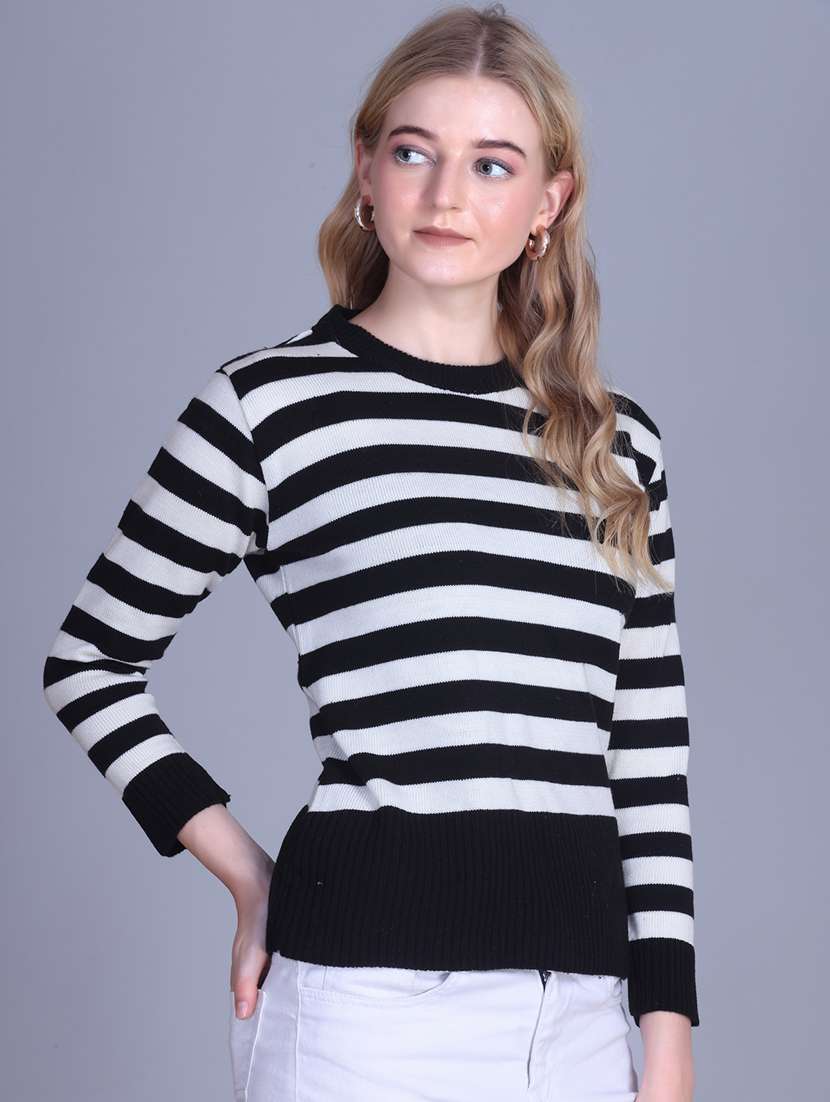 women striped long sleeve top - 22142366 -  Standard Image - 1