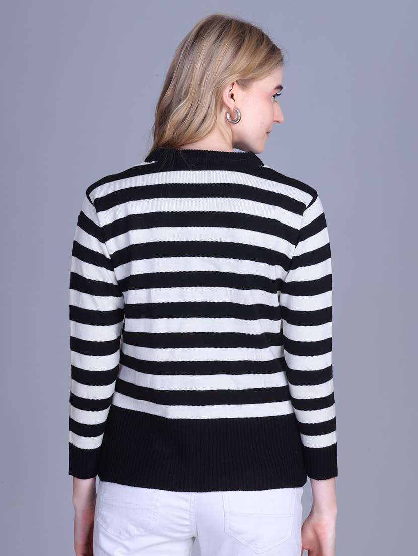 women striped long sleeve top - 22142366 -  Standard Image - 4