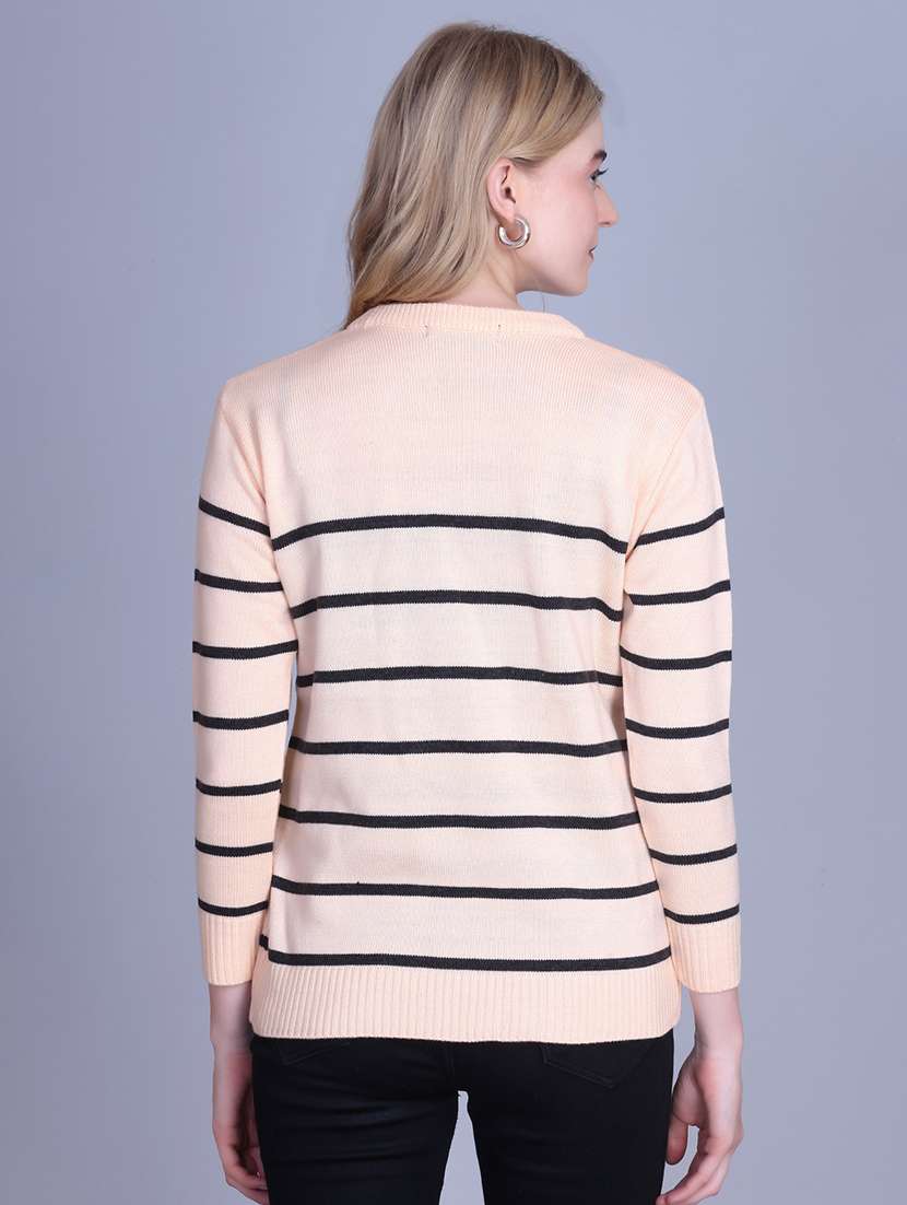 women striped long sleeve top - 22142368 -  Standard Image - 4