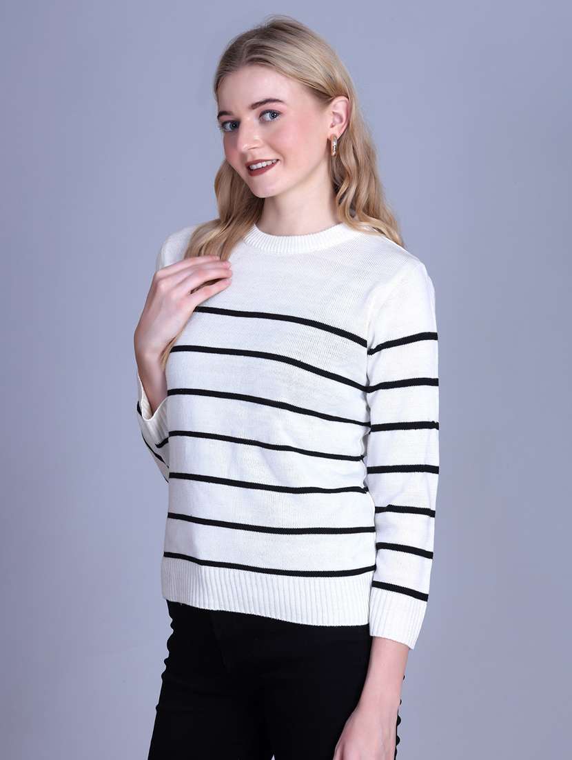 women striped long sleeve top - 22142369 -  Standard Image - 1