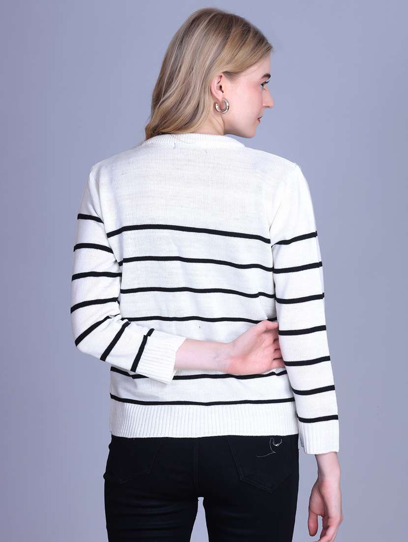 women striped long sleeve top - 22142369 -  Standard Image - 4