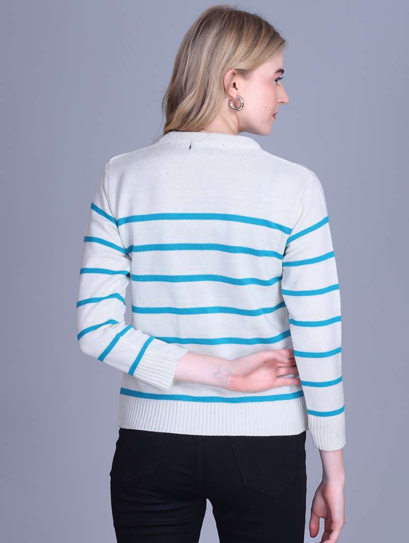 women striped long sleeve top - 22142370 - Standard Image - 4