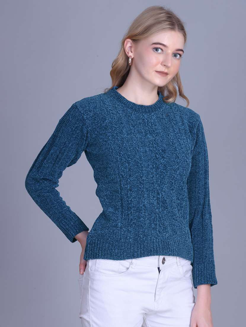 women self designed long sleeve pullover - 22142371 -  Standard Image - 1