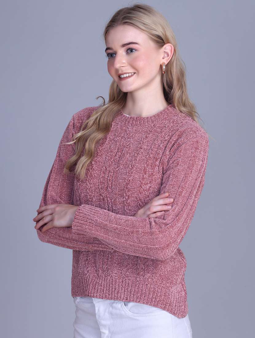 women self designed long sleeve pullover - 22142372 - Standard Image - 1