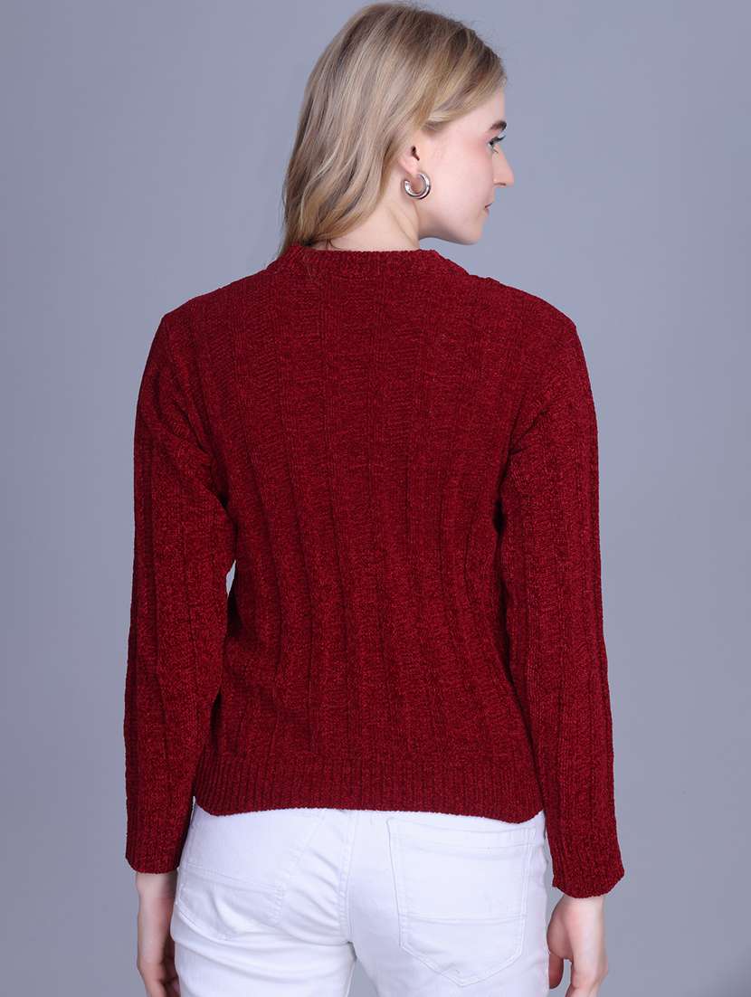 women self designed long sleeve pullover - 22142373 -  Standard Image - 4