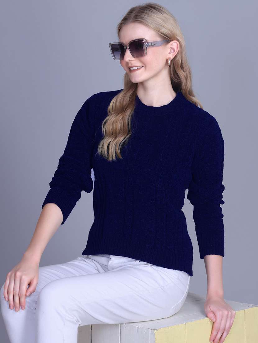 women self designed long sleeve pullover