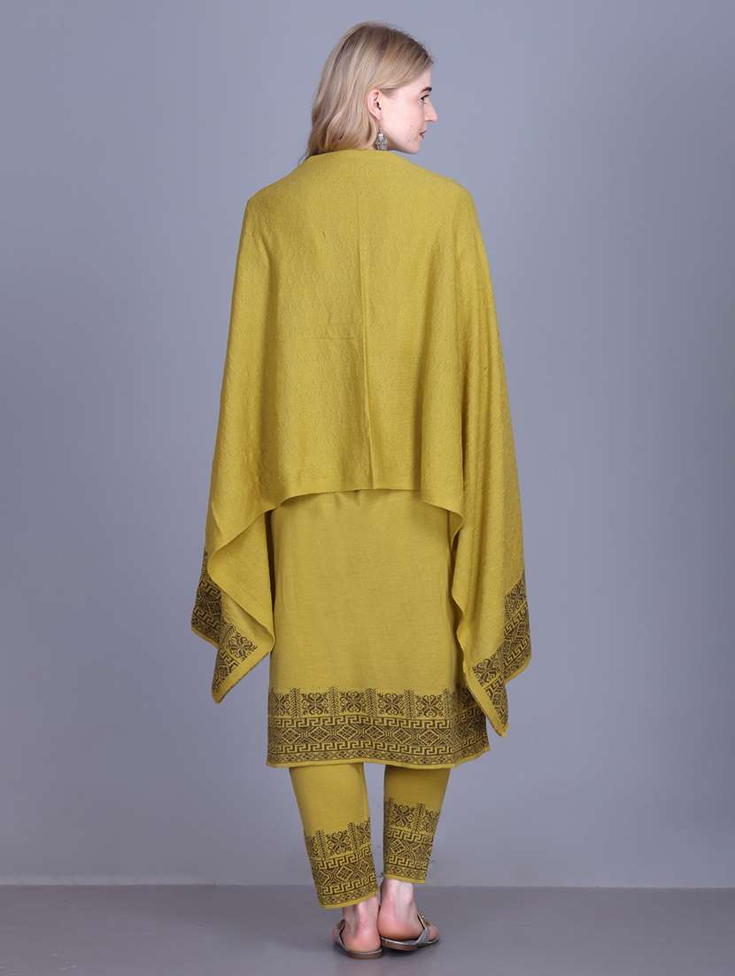women self design long sleeve kurta pant with dupatta set - 22142409 - Standard Image - 4