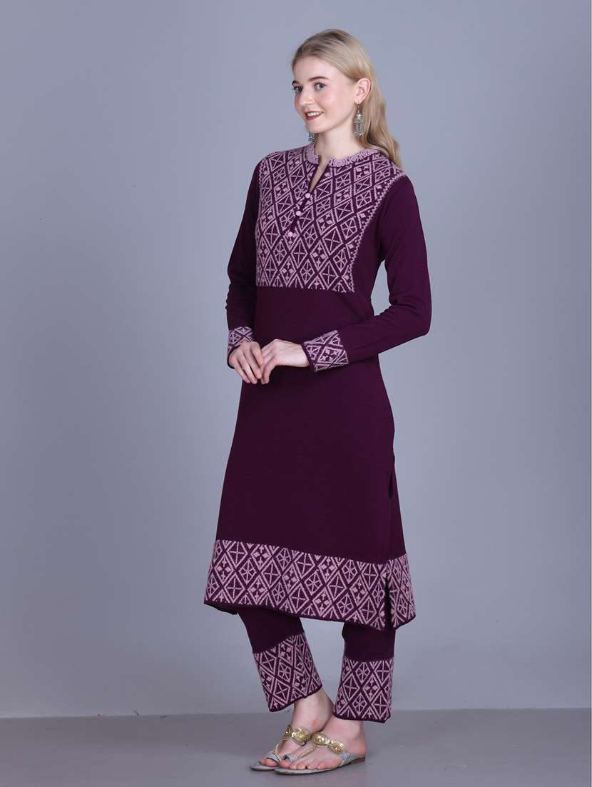 women self design long sleeve kurta pant with dupatta set - 22142410 - Standard Image - 4