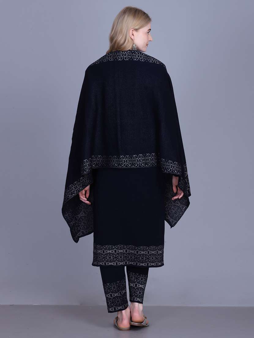 women self design long sleeve kurta pant with dupatta set - 22142413 - Standard Image - 4