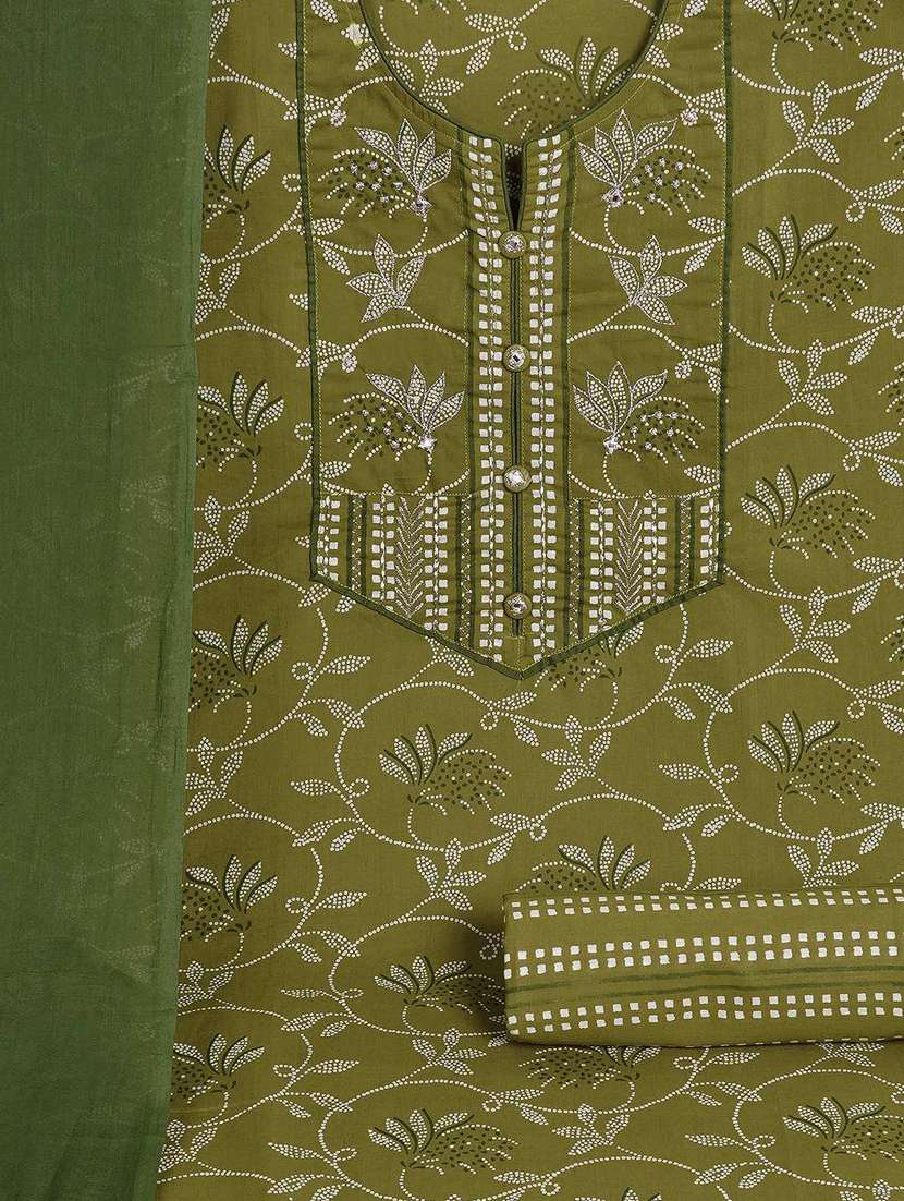 Women Printed Unstitched Suit Set - 22142479 -  Standard Image - 4