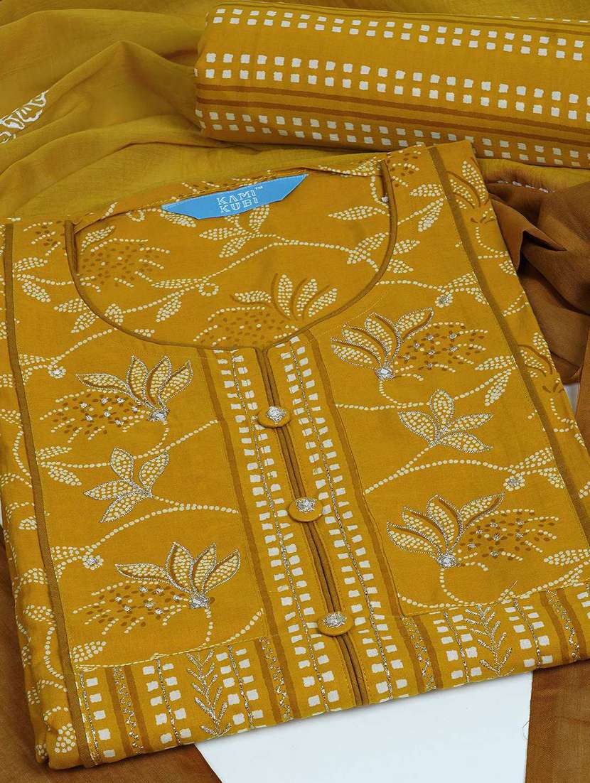 women printed unstitched suit set - 22142480 -  Standard Image - 1