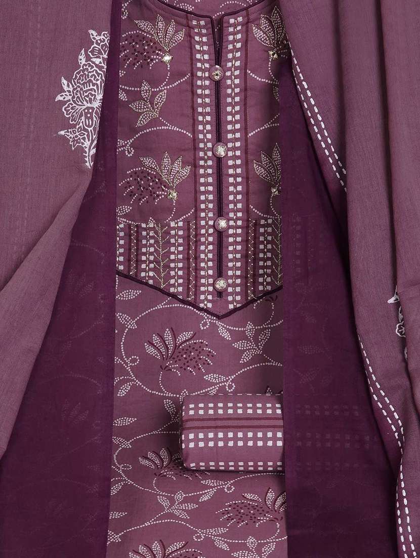 women printed unstitched suit set - 22142481 -  Standard Image - 4