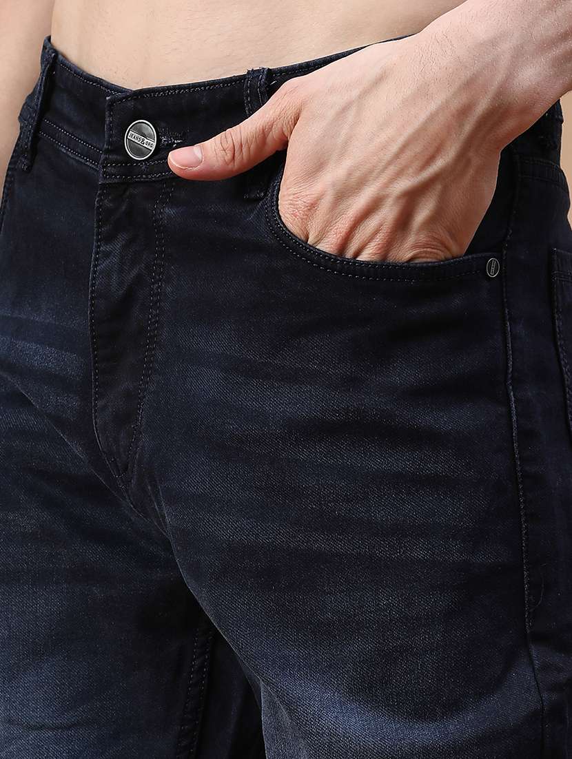 men washed mid rise full length relaxed fit jeans - 22142623 -  Standard Image - 4