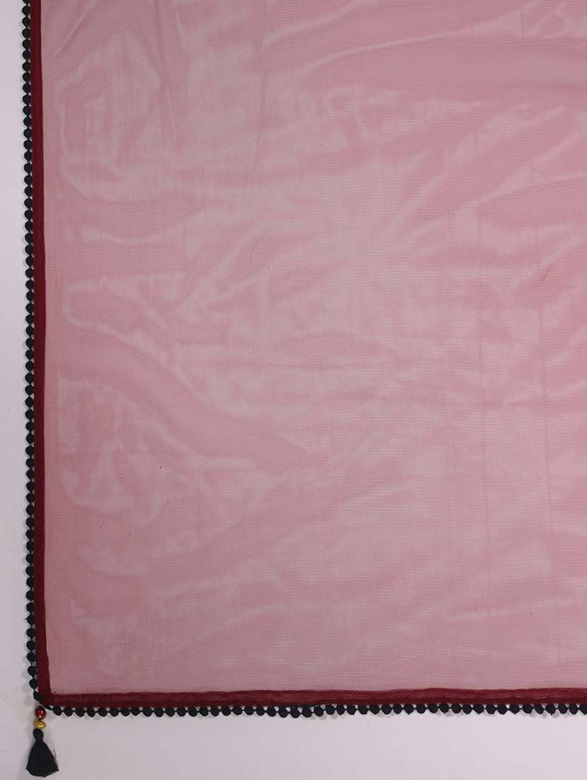 women paisley three quarter sleeve kurta palazzo with dupatta set - 22142626 -  Standard Image - 6