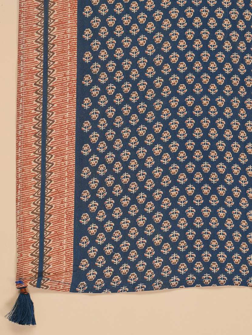 women printed three quarter sleeve kurta pant set - 22142627 -  Standard Image - 6