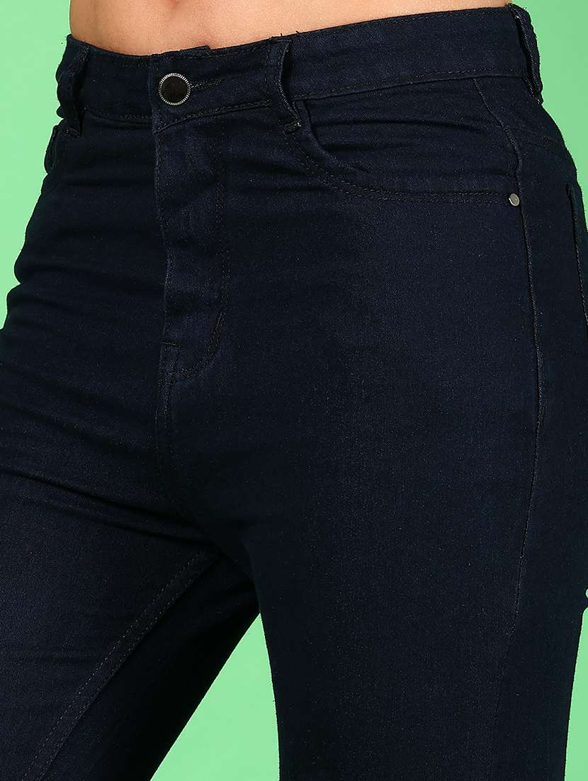 women solid mid rise slim fit jean - 22142630 -  Standard Image - 4
