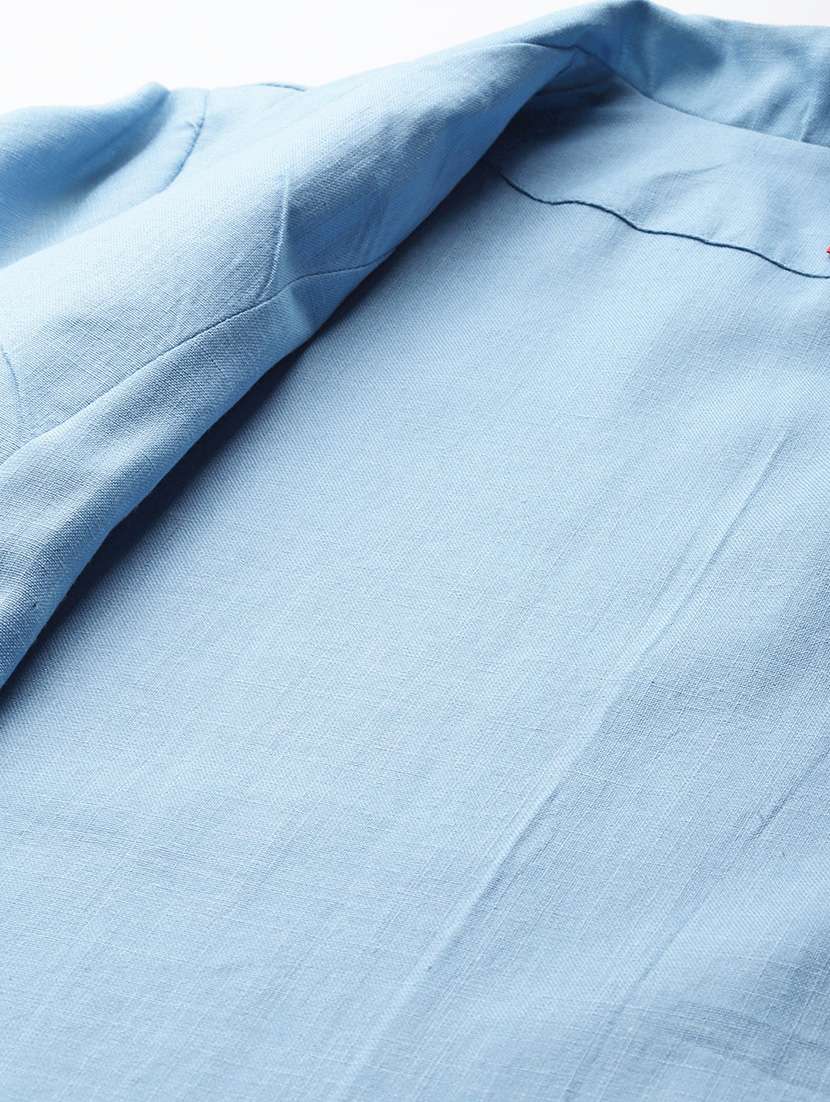 women solid long sleeve jacket - 22142671 -  Standard Image - 6