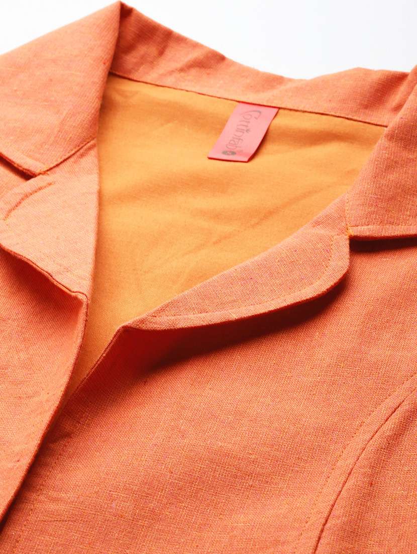 women solid puff sleeve jacket - 22142674 -  Standard Image - 6